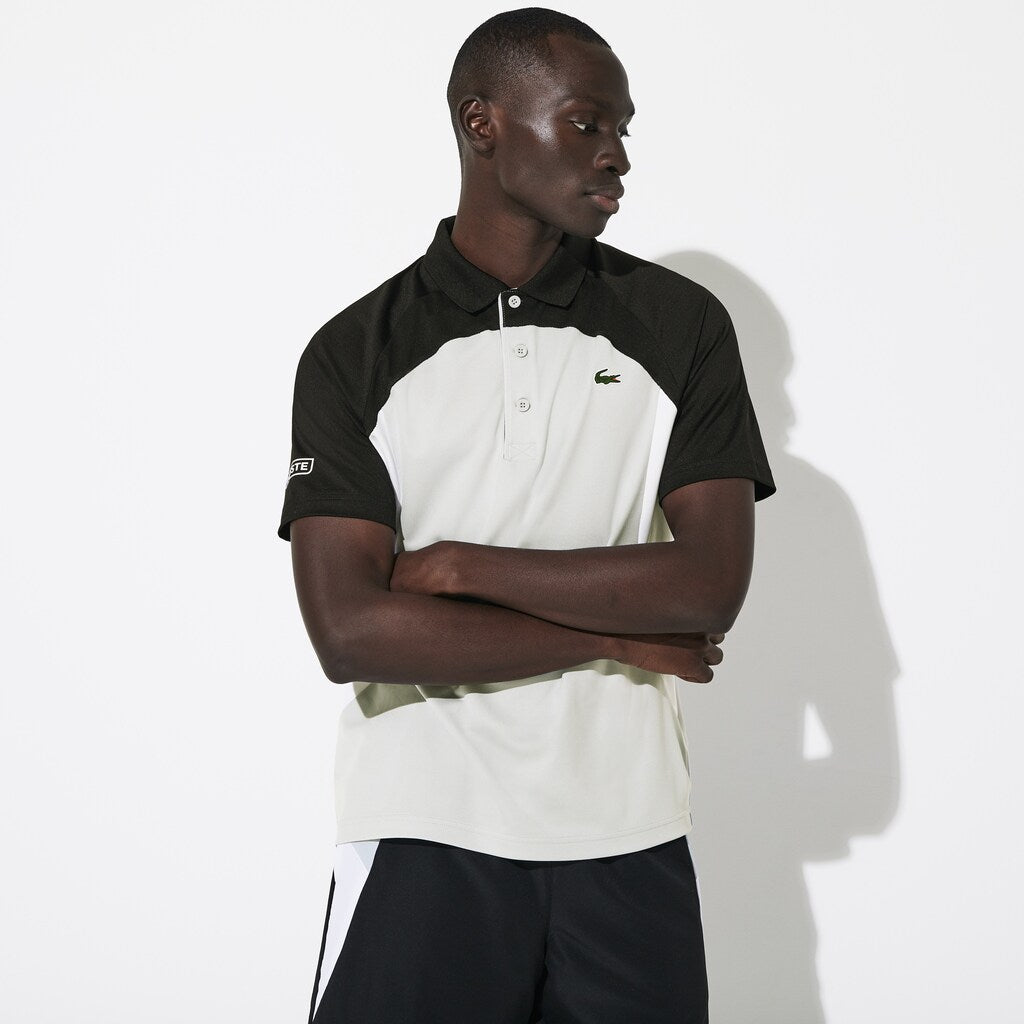 Men's SPORT Colorblock Breathable Piqué Tennis Polo Shirt / Lacoste