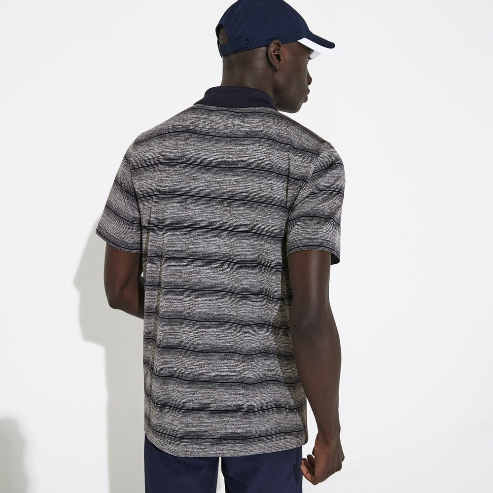 Men's SPORT Striped Breathable Golf Polo Shirt / Lacoste