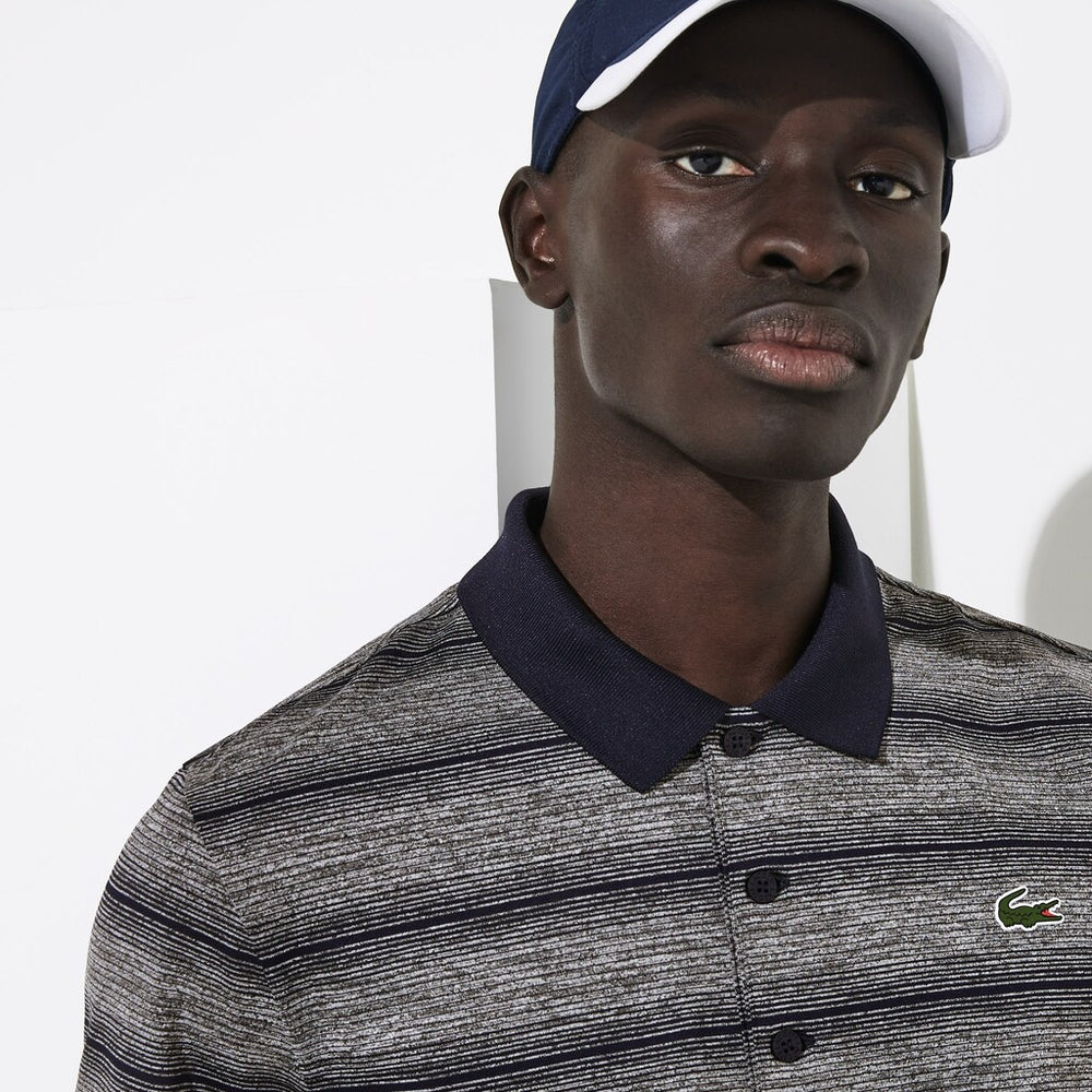 Men's SPORT Striped Breathable Golf Polo Shirt / Lacoste