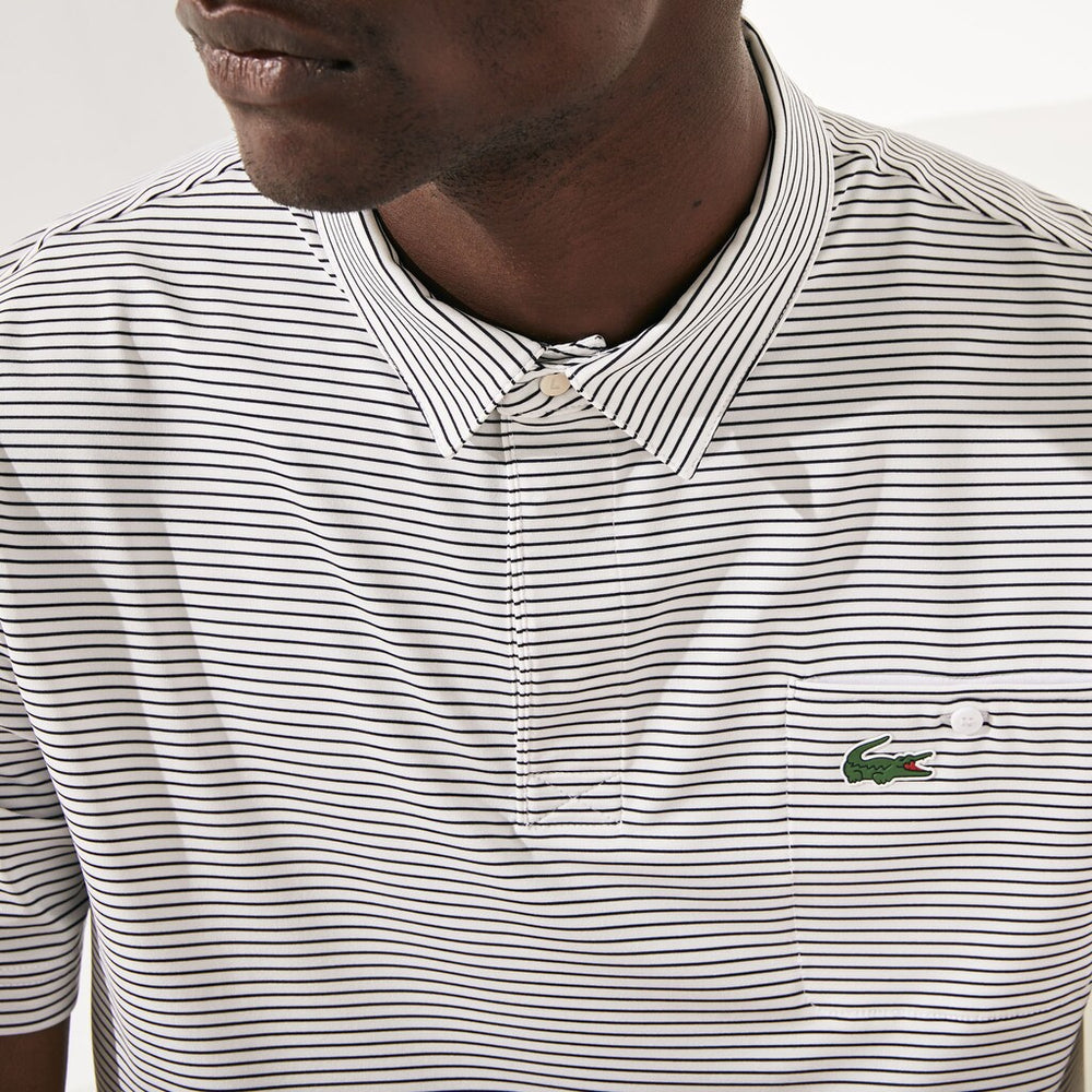 Men's SPORT Breathable Striped Golf Polo Shirt / Lacoste