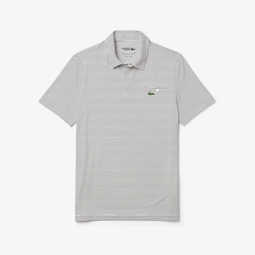 Men's SPORT Breathable Striped Golf Polo Shirt / Lacoste