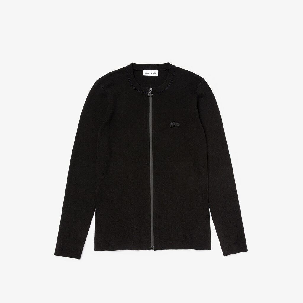 Women's Full Zip Crew Neck Cardigan / Lacoste
