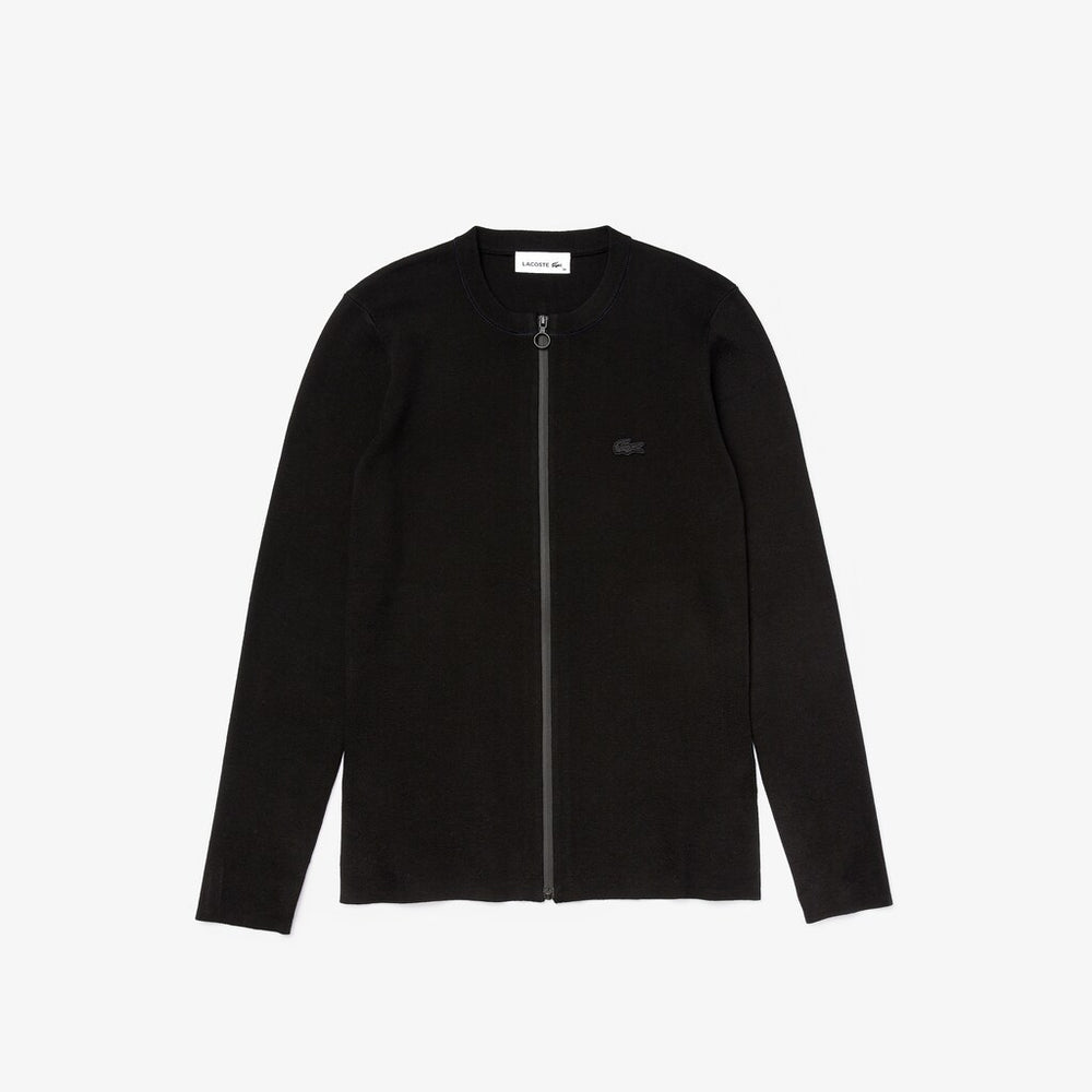 Women's Full Zip Crew Neck Cardigan / Lacoste