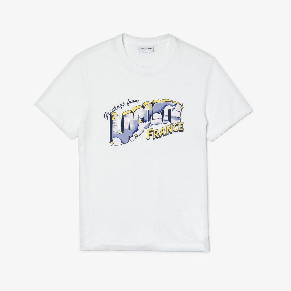Men's Graphic Print Regular Fit Cotton T-shirt / Lacoste
