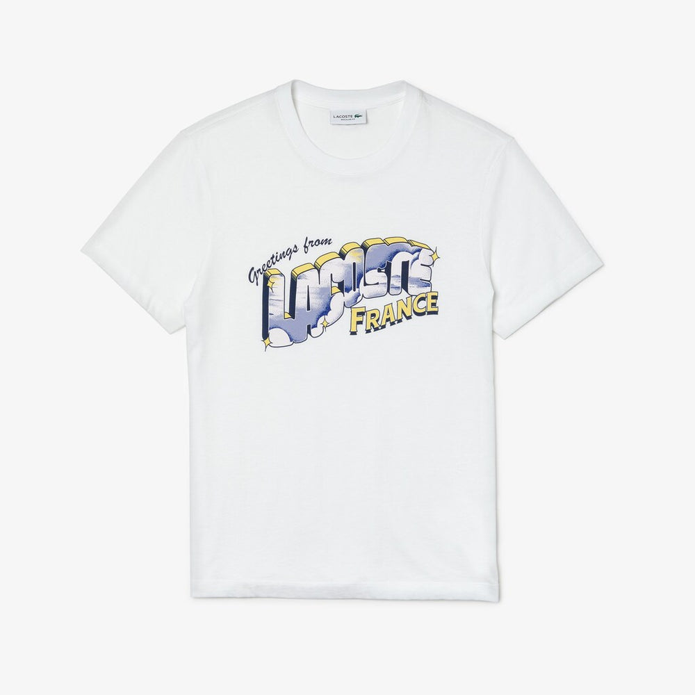Men's Graphic Print Regular Fit Cotton T-shirt / Lacoste