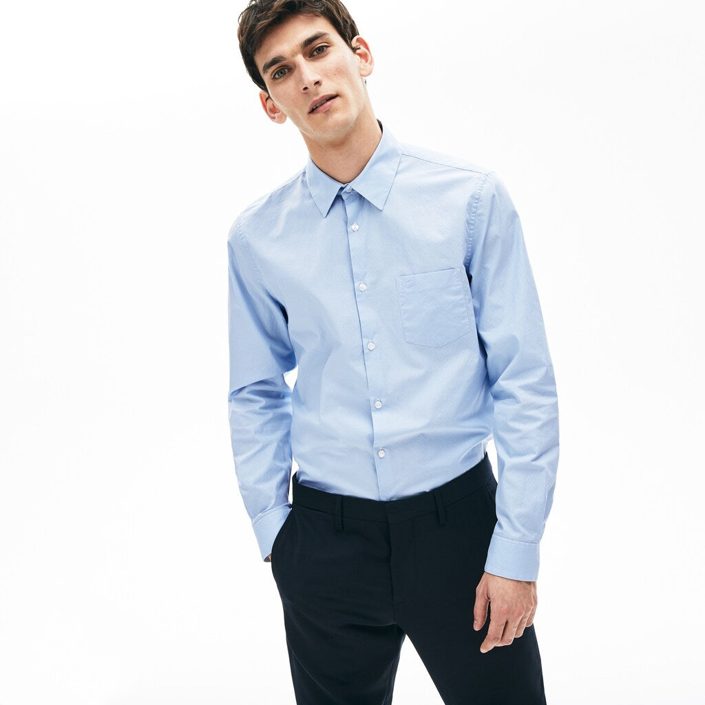 Men's Textured Cotton Shirt / Lacoste