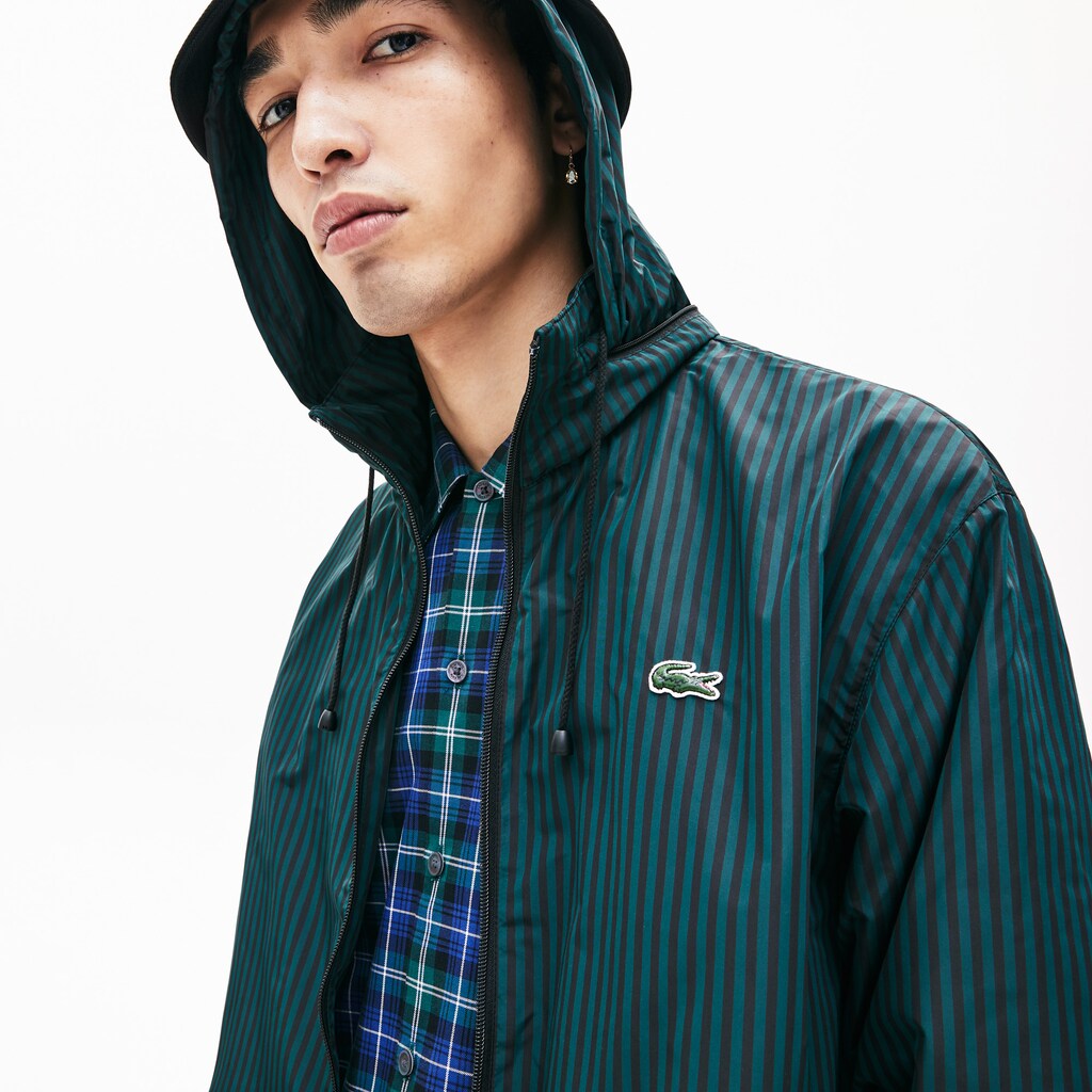 Men's LIVE Lightweight Striped Zip-Up Jacket / Lacoste
