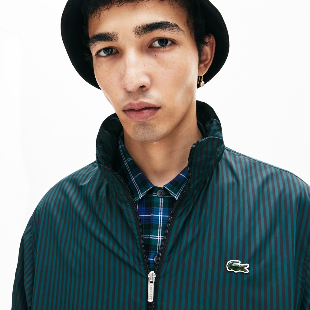 Men's LIVE Lightweight Striped Zip-Up Jacket / Lacoste