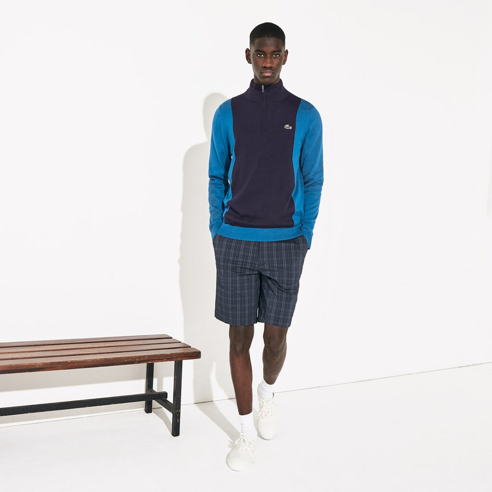 Men's SPORT Breathable Knit Zip Collar Golf Sweater / Lacoste