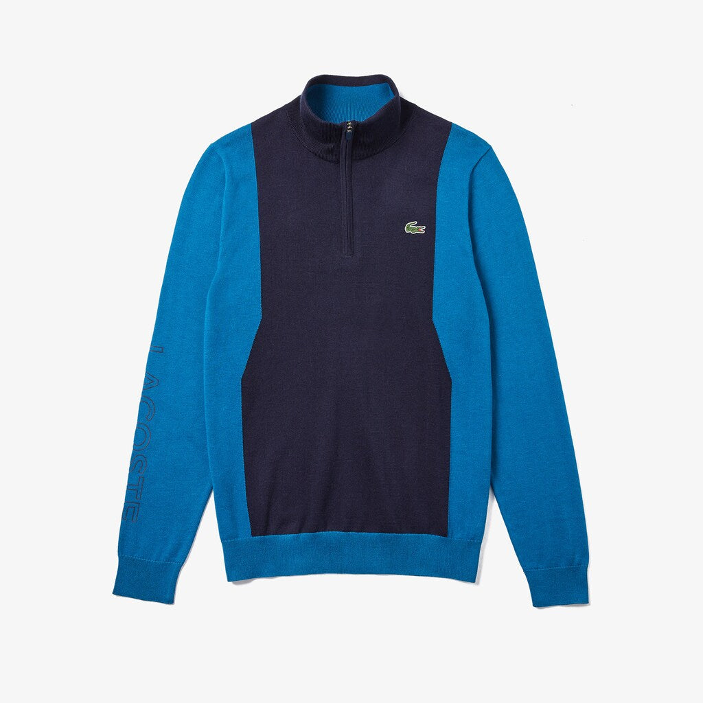 Men's SPORT Breathable Knit Zip Collar Golf Sweater / Lacoste