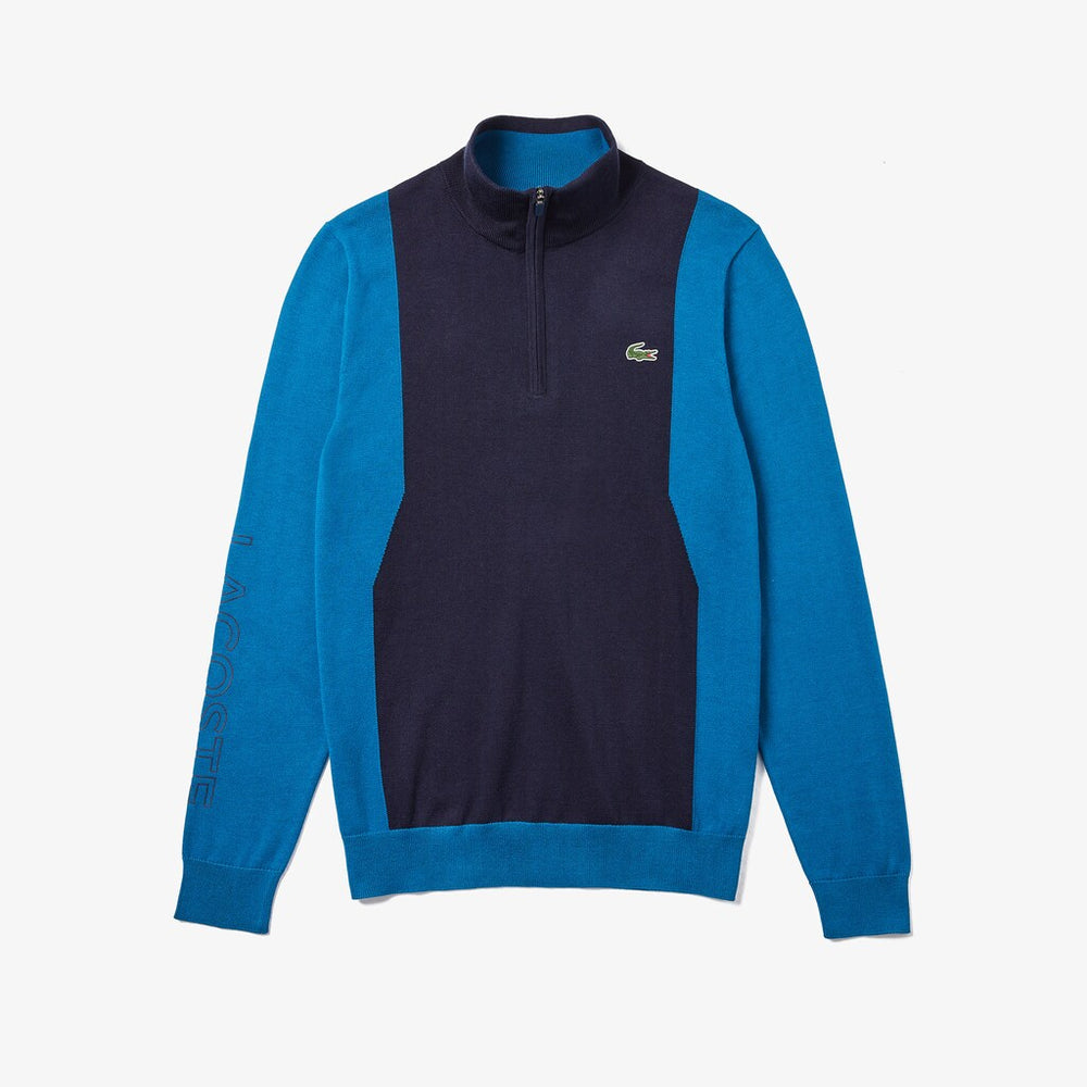Men's SPORT Breathable Knit Zip Collar Golf Sweater / Lacoste