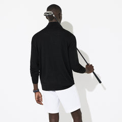 Men's SPORT Breathable-Knit Zip-Up Golf Sweater / Lacoste