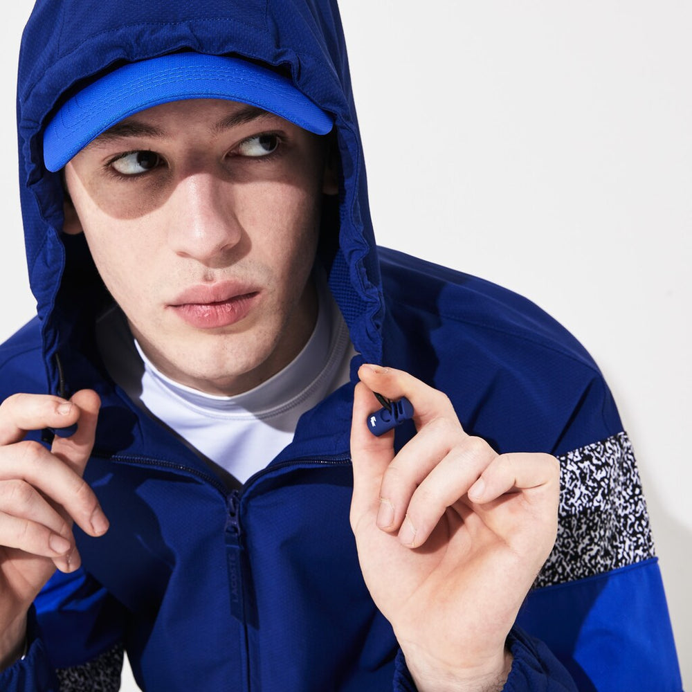 Men's SPORT Print-Blocked Performance Windbreaker / Lacoste