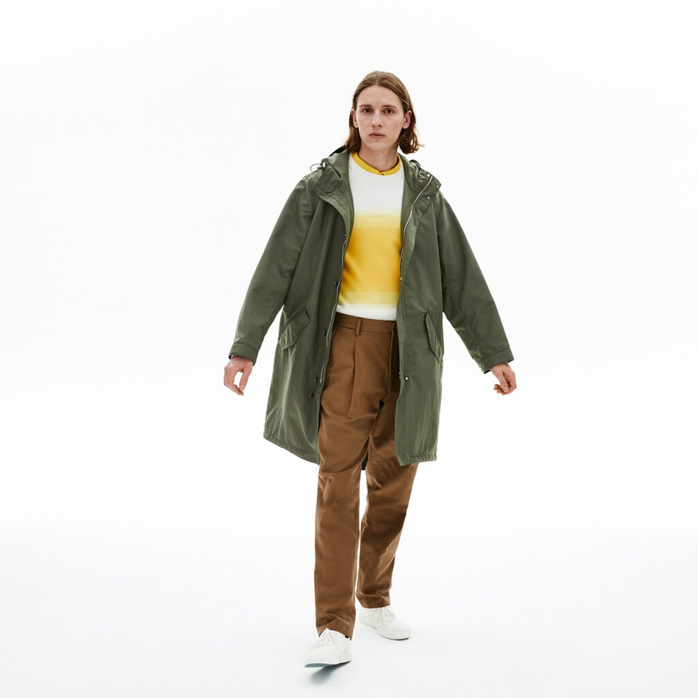 Men's Ultra-Light Hooded Long Parka / Lacoste