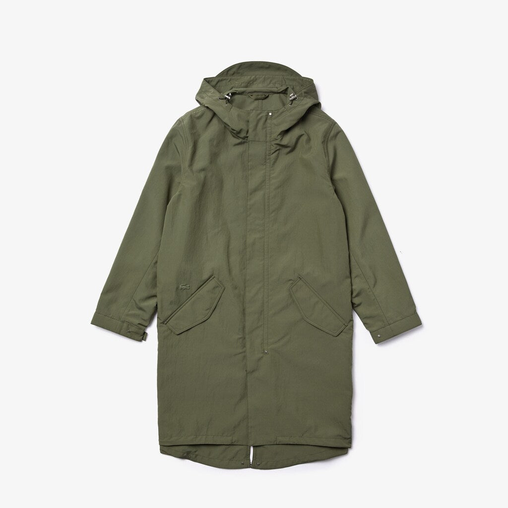 Men's Ultra-Light Hooded Long Parka / Lacoste