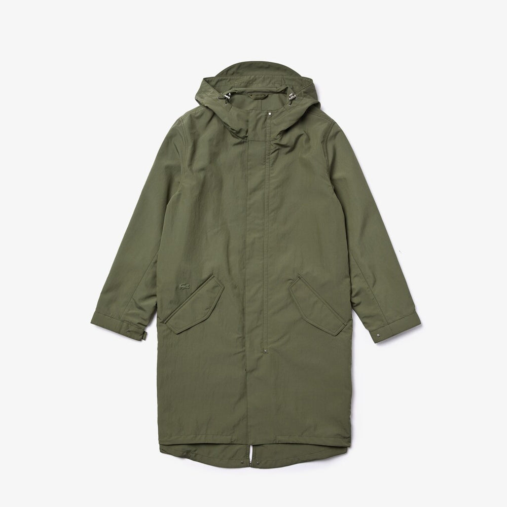 Men's Ultra-Light Hooded Long Parka / Lacoste
