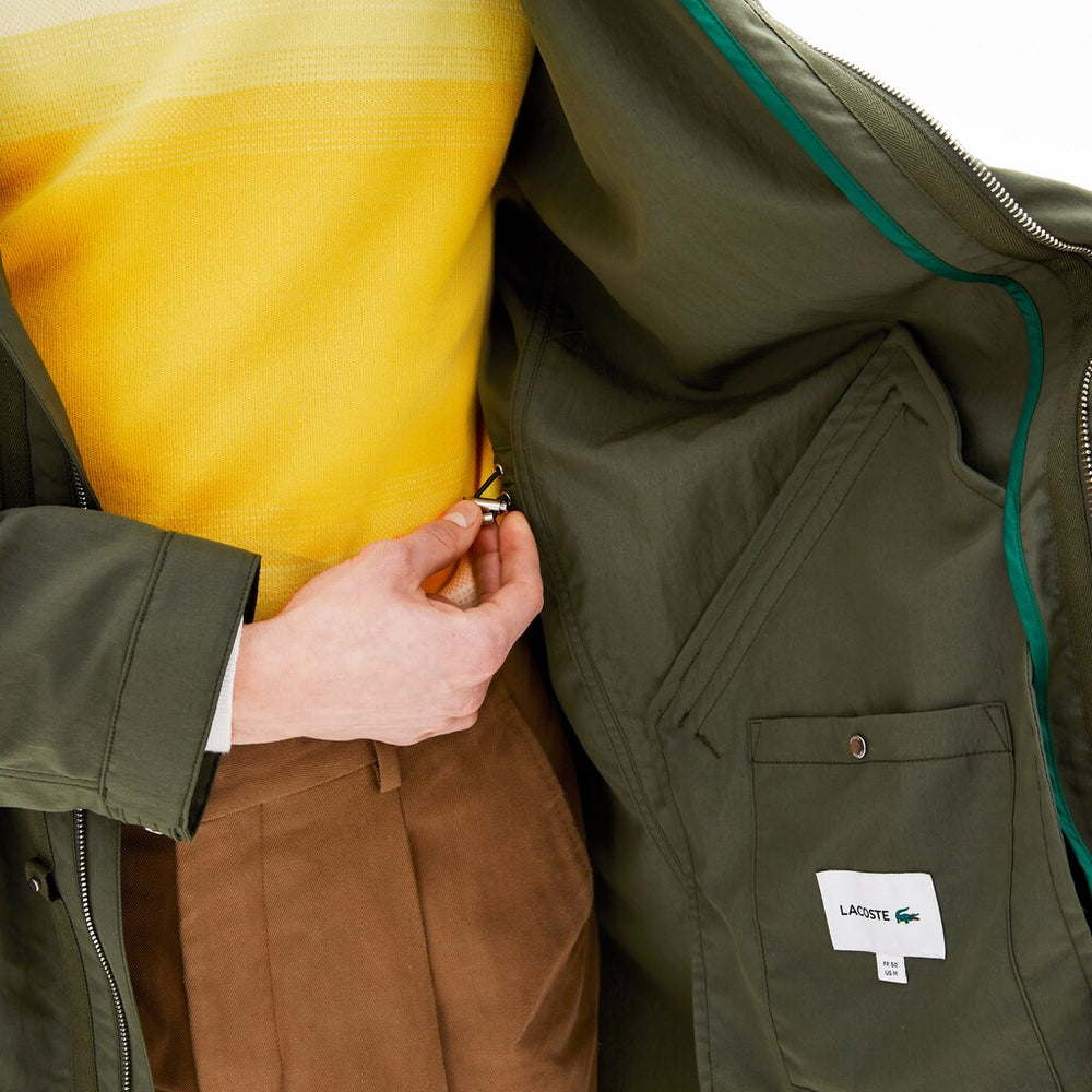 Men's Ultra-Light Hooded Long Parka / Lacoste