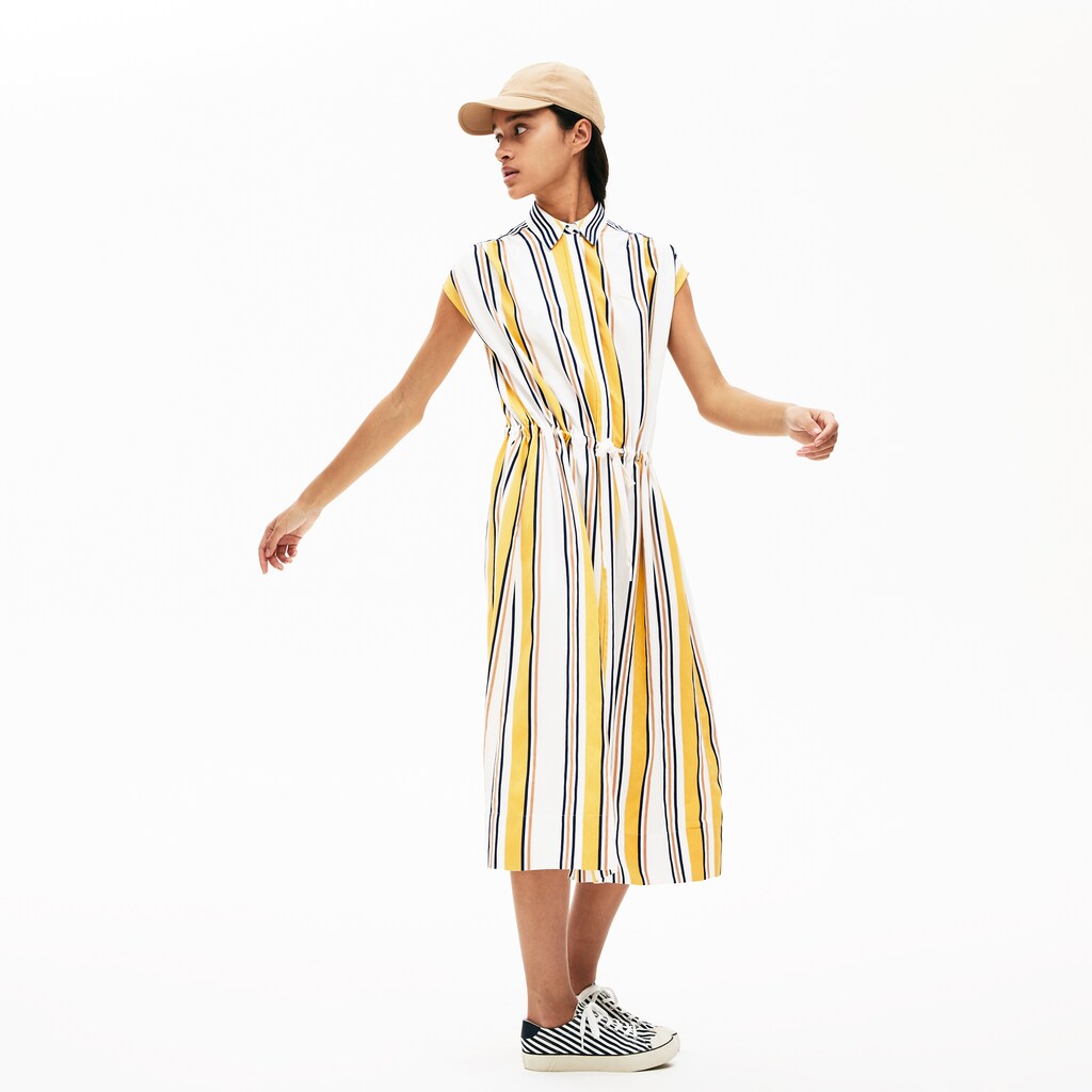 Women's Long Striped Shirtdress / Lacoste