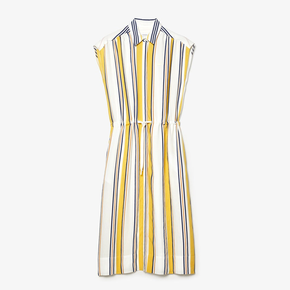 Women's Long Striped Shirtdress / Lacoste