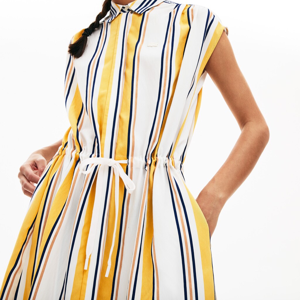 Women's Long Striped Shirtdress / Lacoste