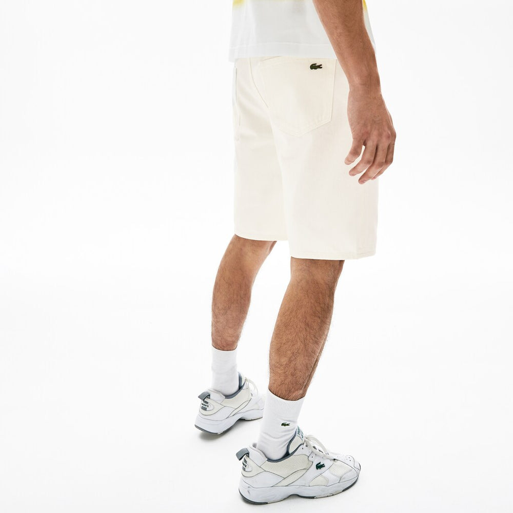 Men's Regular Fit Five-Pocket Denim Shorts / Lacoste