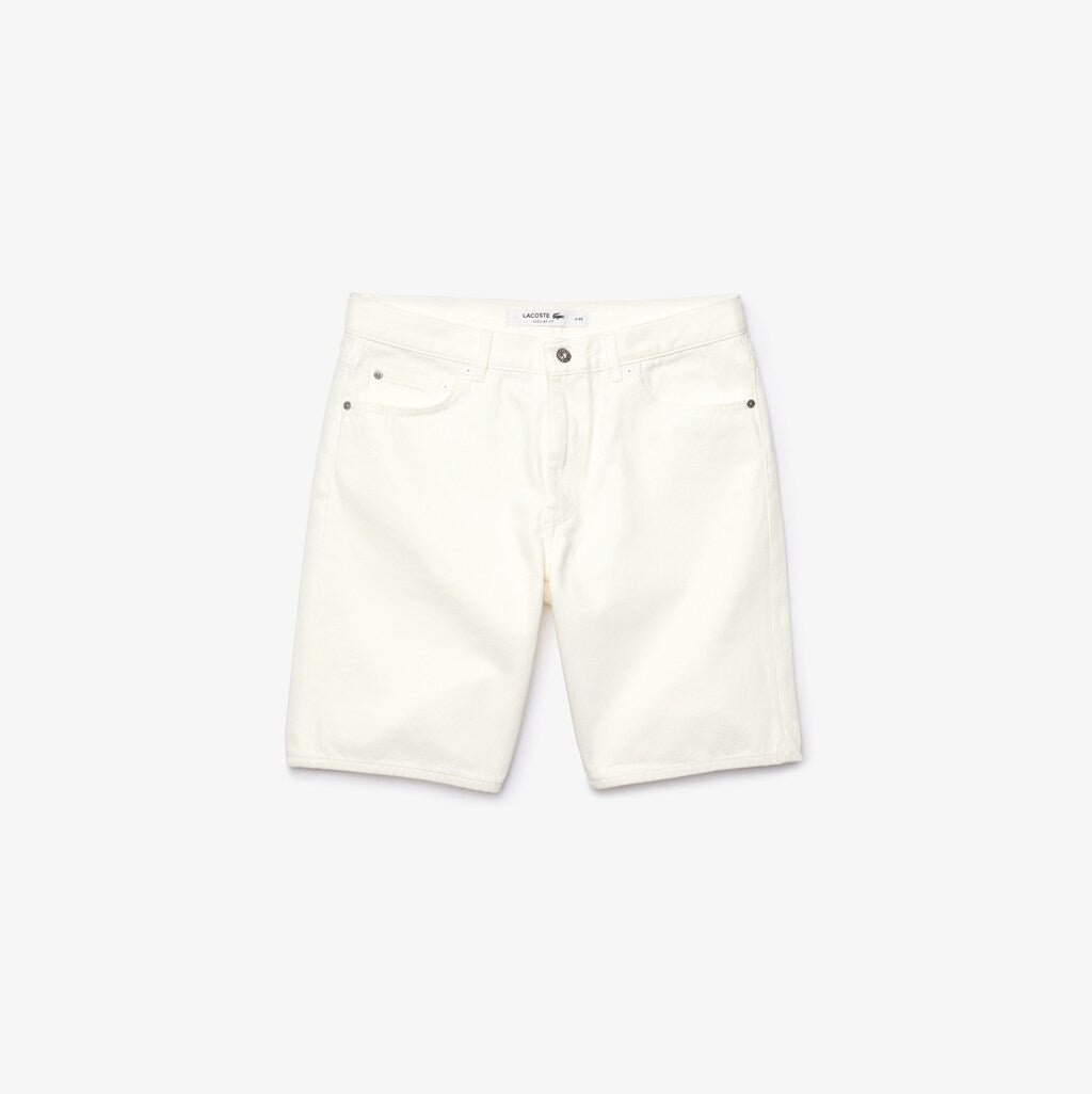 Men's Regular Fit Five-Pocket Denim Shorts / Lacoste