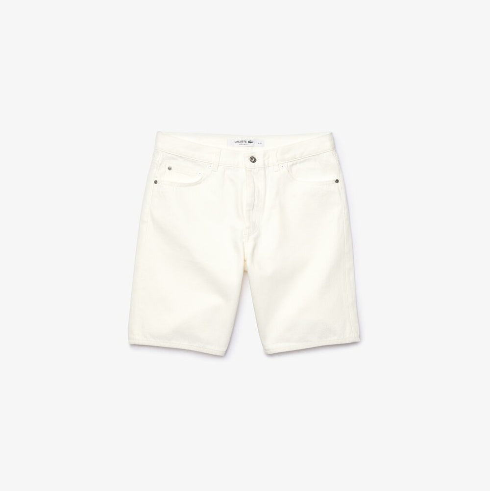 Men's Regular Fit Five-Pocket Denim Shorts / Lacoste