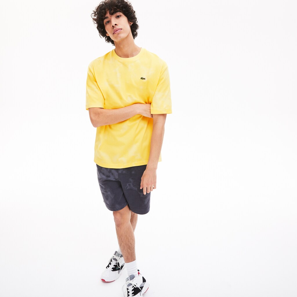 Men's LIVE Loose Fit Tie-Dye Cotton Jersey T-shirt / Lacoste