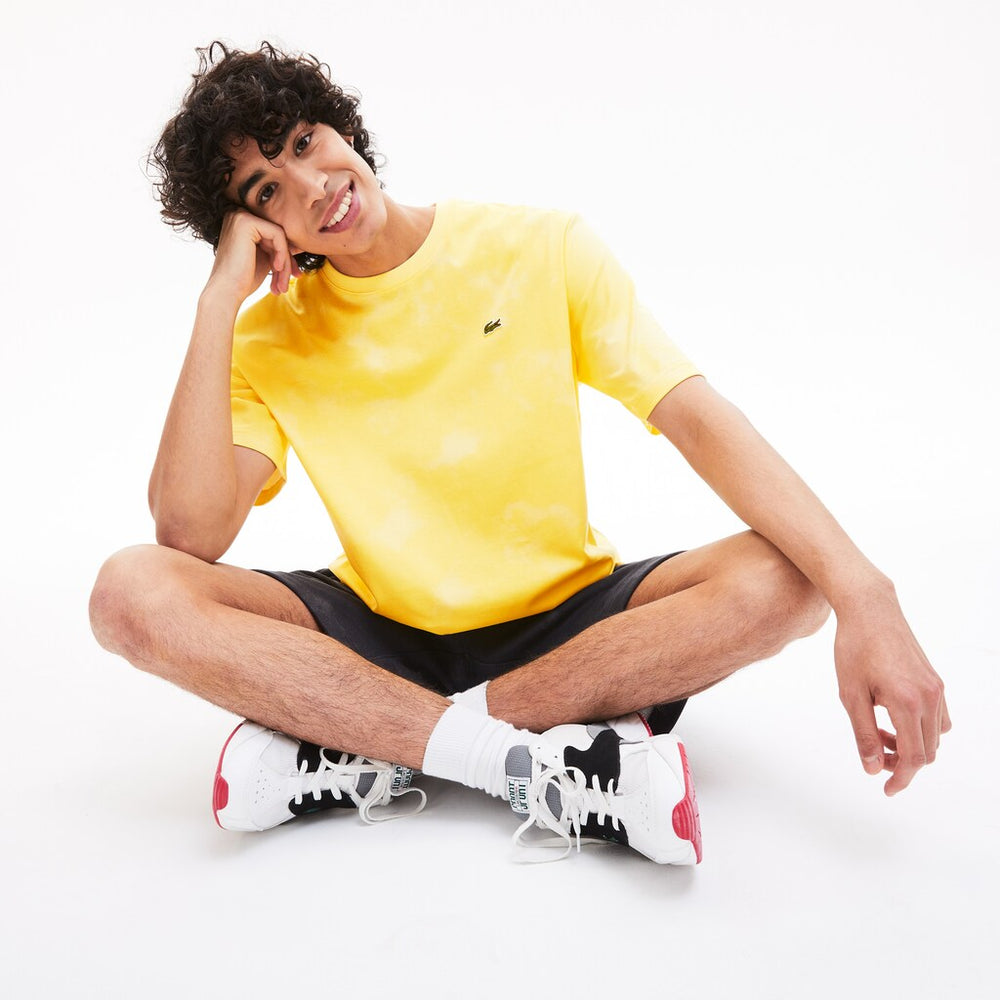 Men's LIVE Loose Fit Tie-Dye Cotton Jersey T-shirt / Lacoste