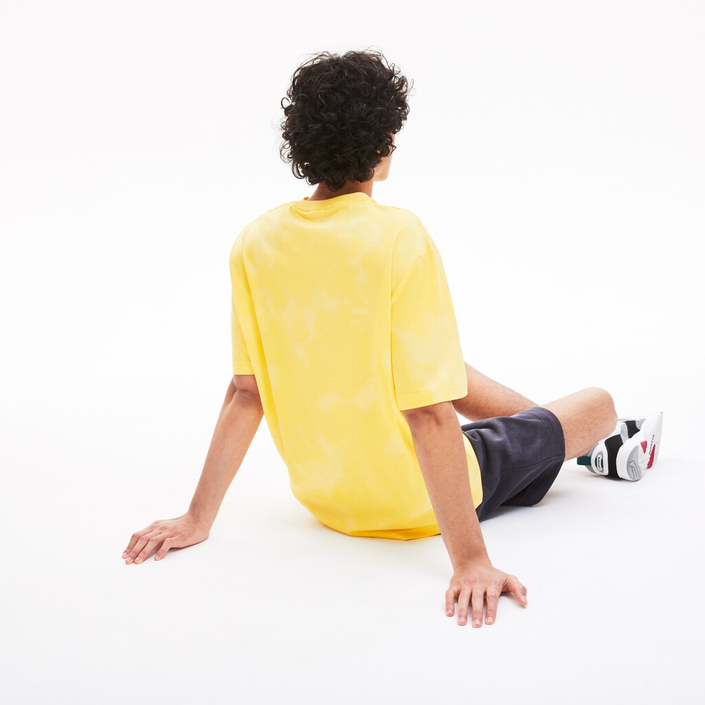 Men's LIVE Loose Fit Tie-Dye Cotton Jersey T-shirt / Lacoste