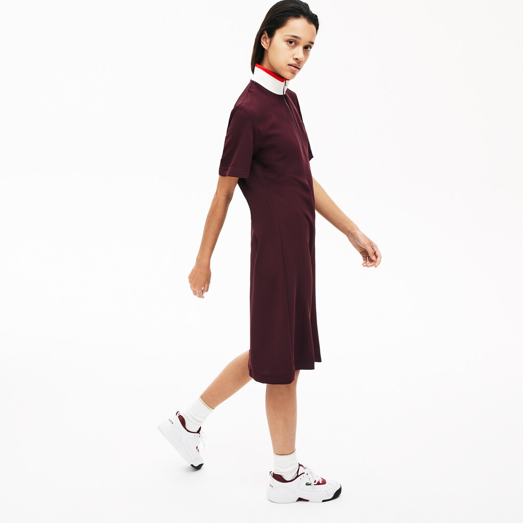Women's Flared Zip-Up Polo Dress / Lacoste