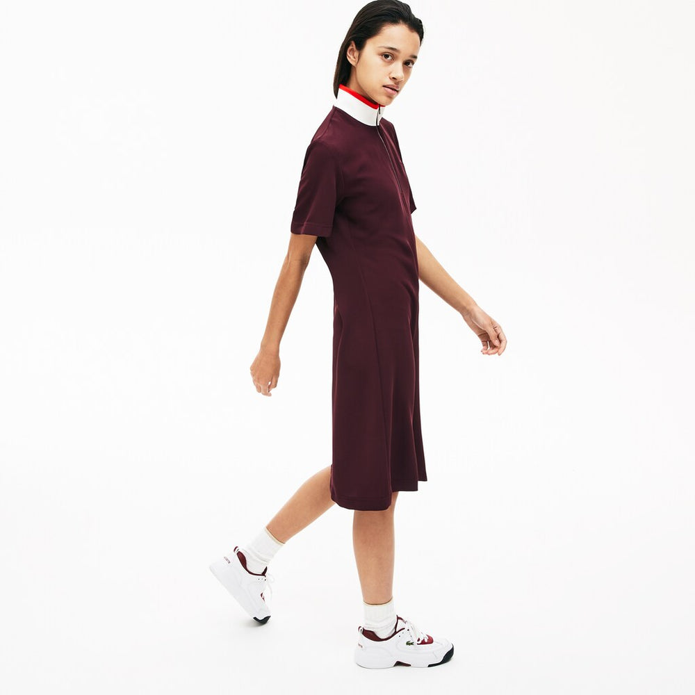 Women's Flared Zip-Up Polo Dress / Lacoste