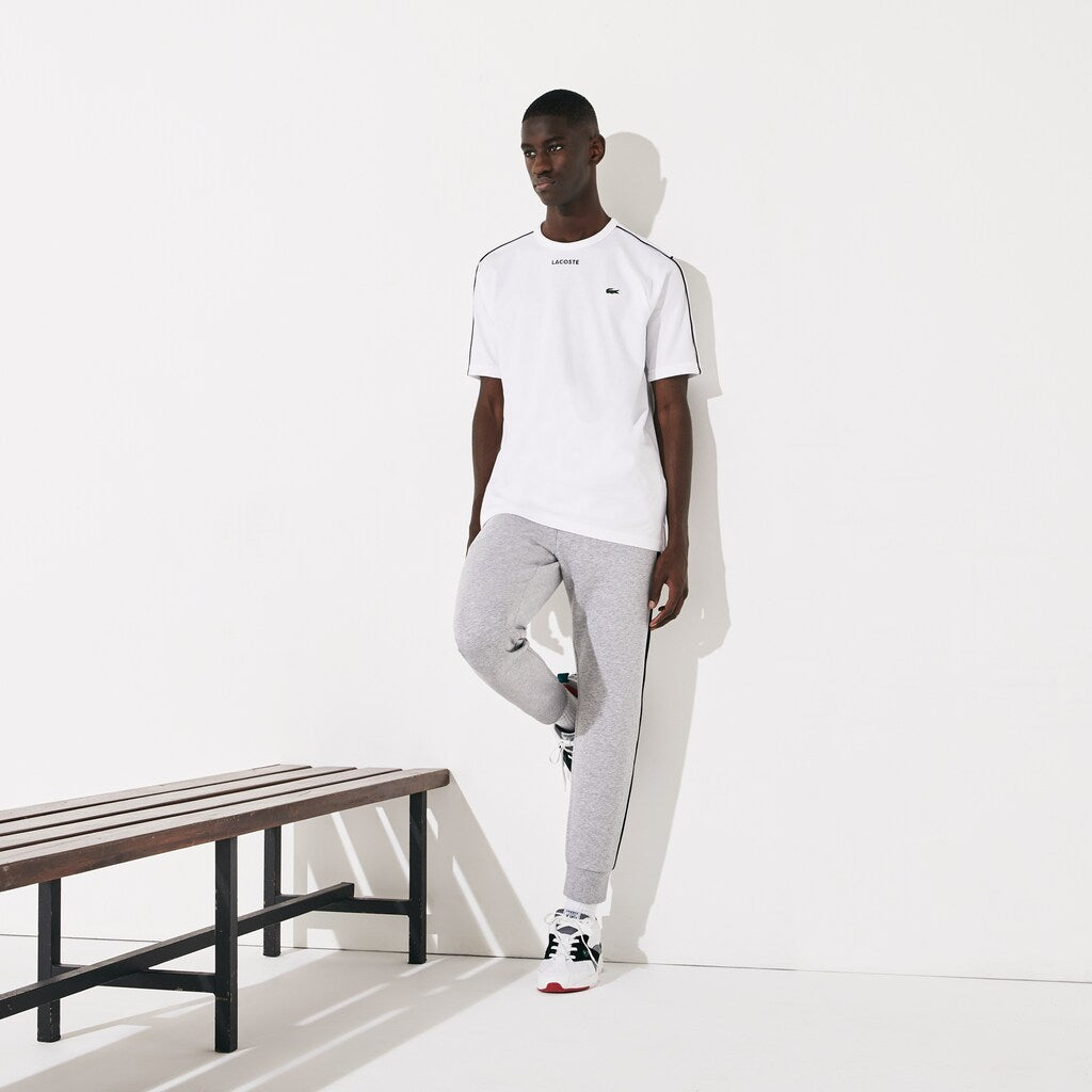 Men's SPORT Piped-Seam Cotton T-Shirt / Lacoste