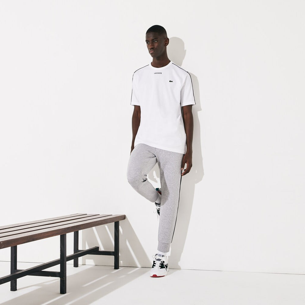 Men's SPORT Piped-Seam Cotton T-Shirt / Lacoste