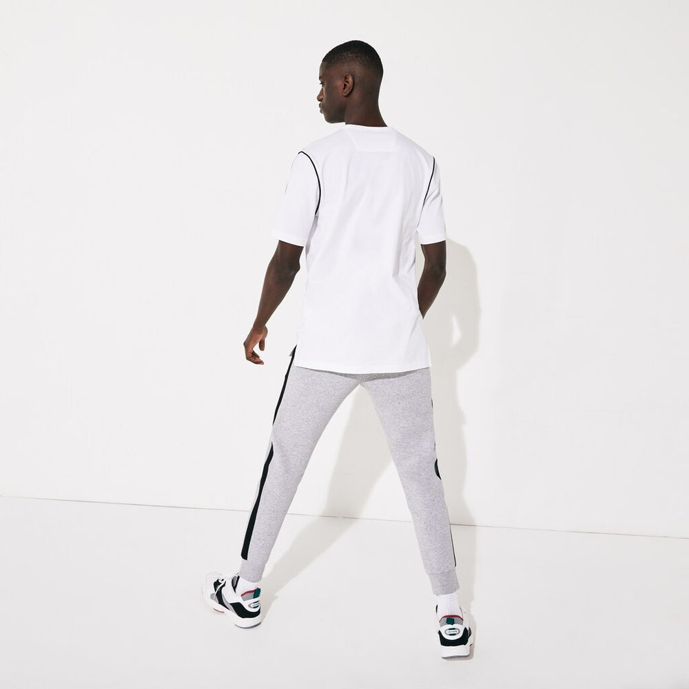 Men's SPORT Piped-Seam Cotton T-Shirt / Lacoste