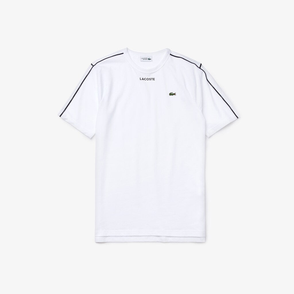Men's SPORT Piped-Seam Cotton T-Shirt / Lacoste