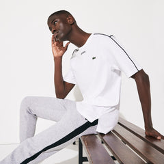 Men's SPORT Piped-Seam Cotton T-Shirt / Lacoste