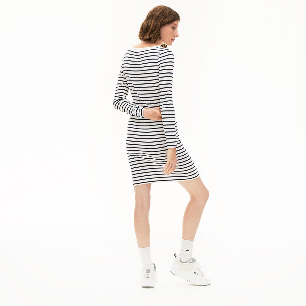Women's Nautical Ribbed Cotton Dress / Lacoste
