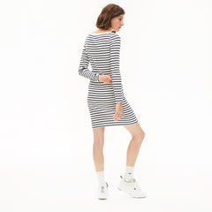 Women's Nautical Ribbed Cotton Dress / Lacoste