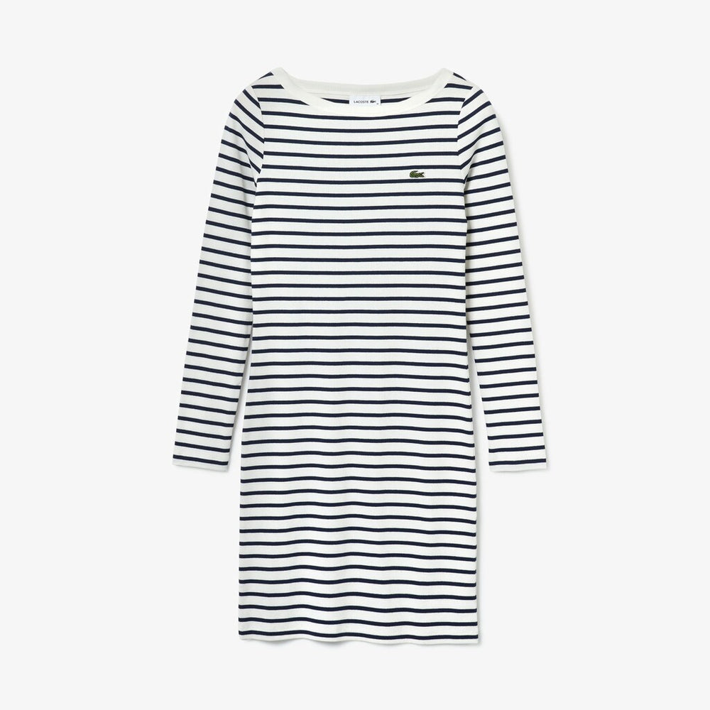 Women's Nautical Ribbed Cotton Dress / Lacoste