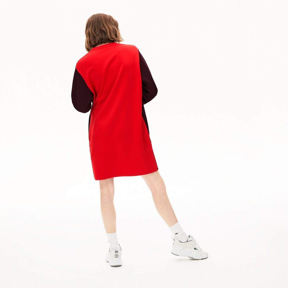 Women's Colorblock Fleece Sweatshirt Dress / Lacoste
