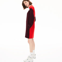 Women's Colorblock Fleece Sweatshirt Dress / Lacoste