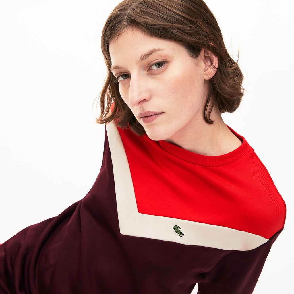 Women's Colorblock Fleece Sweatshirt Dress / Lacoste