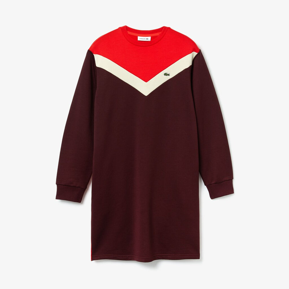 Women's Colorblock Fleece Sweatshirt Dress / Lacoste