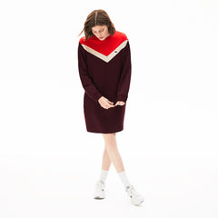 Women's Colorblock Fleece Sweatshirt Dress / Lacoste
