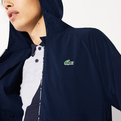Men's SPORT Water-Resistant Foldable Ultra-Light Zip Golf Jacket / Lacoste