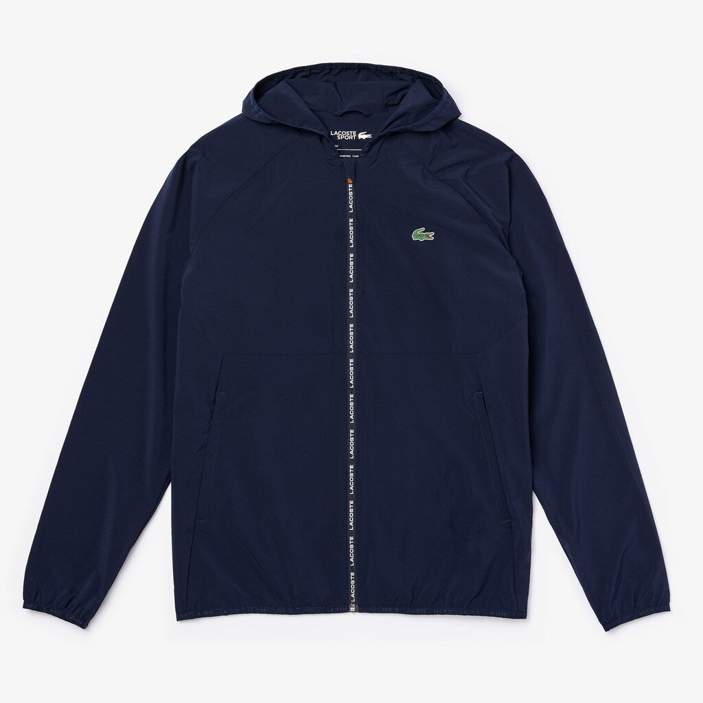 Men's SPORT Water-Resistant Foldable Ultra-Light Zip Golf Jacket / Lacoste