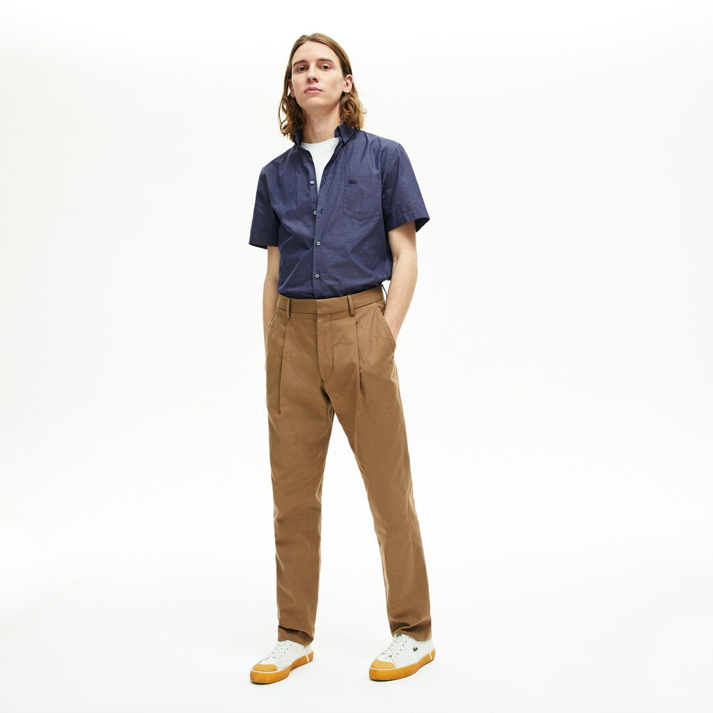 Men's Regular Fit Texturized Cotton Shirt / Lacoste
