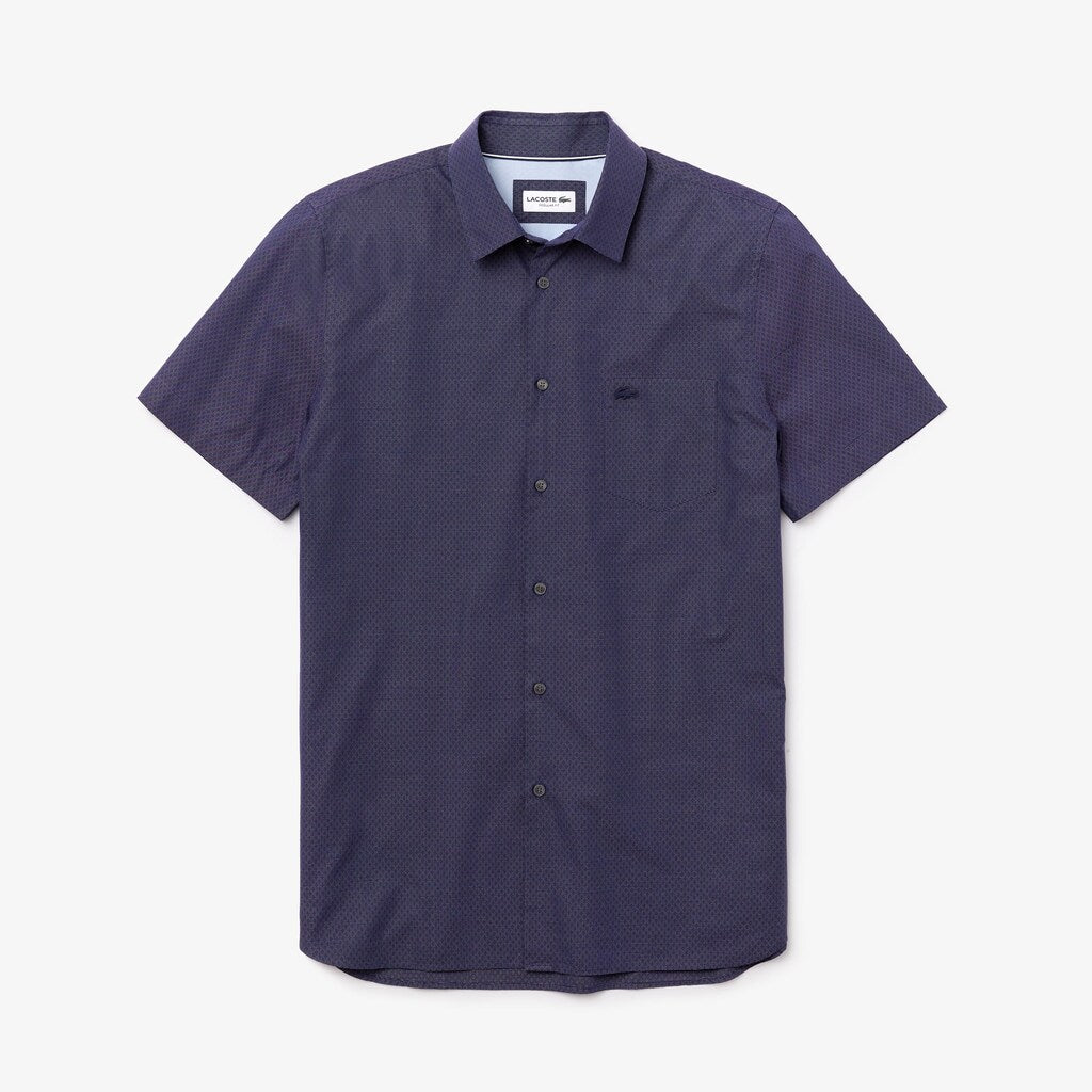 Men's Regular Fit Texturized Cotton Shirt / Lacoste