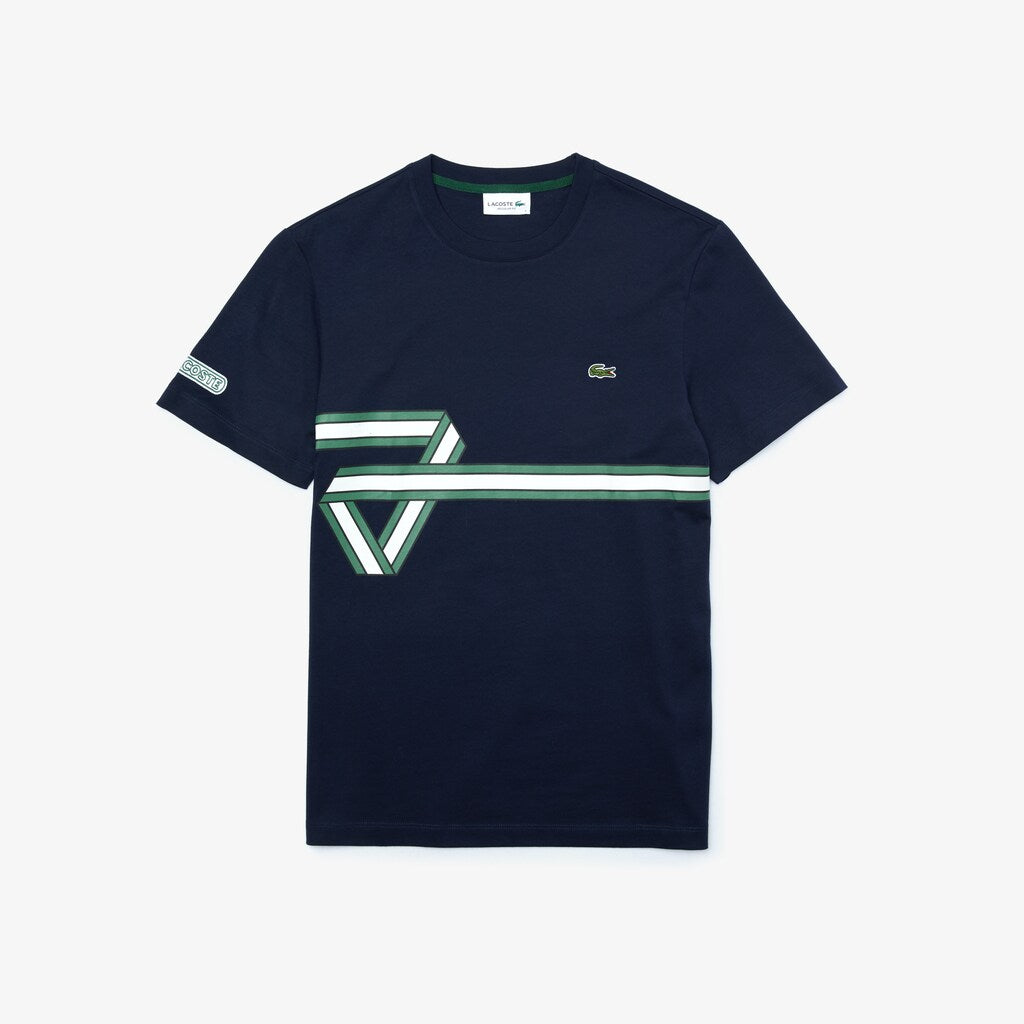 Men's Heritage Ribbon Regular Fit Cotton T-shirt / Lacoste